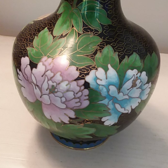 Beautiful Vintage Chinese Cloisonne Vase - Picture 2 of 10